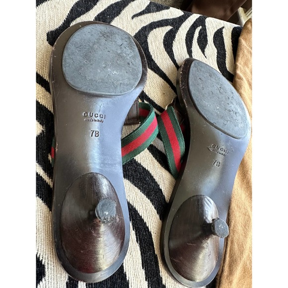 Gucci low kitten heel sandals, size 7, comes with dust bag - Picture 7 of 12